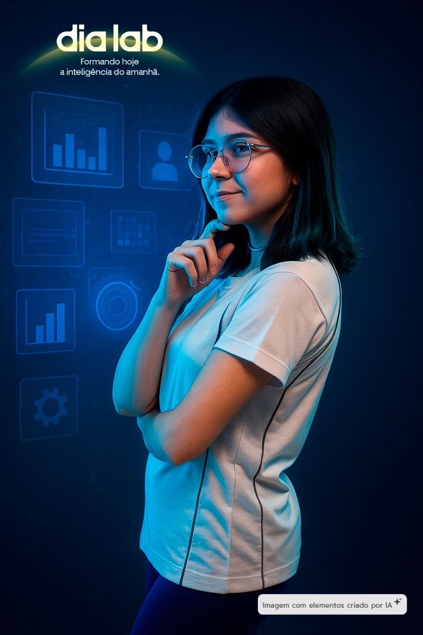 Pioneiro no Brasil, o Grupo Salta Educação integra disciplina dedicada ao tema no currículo, preparando estudantes para compreender, questionar e criar com IA desde cedo